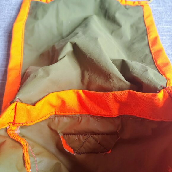 Vintage Himalayan Industries Hunting Backpack Small Game Bag Orange Hi Vis - Picture 13 of 16